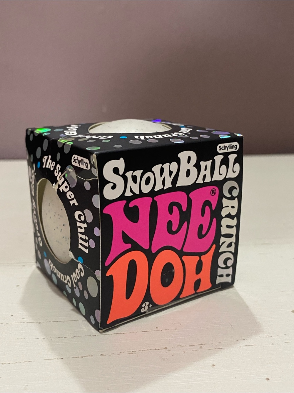 Nee Doh - Snowball Crunch - Kids Toy - White